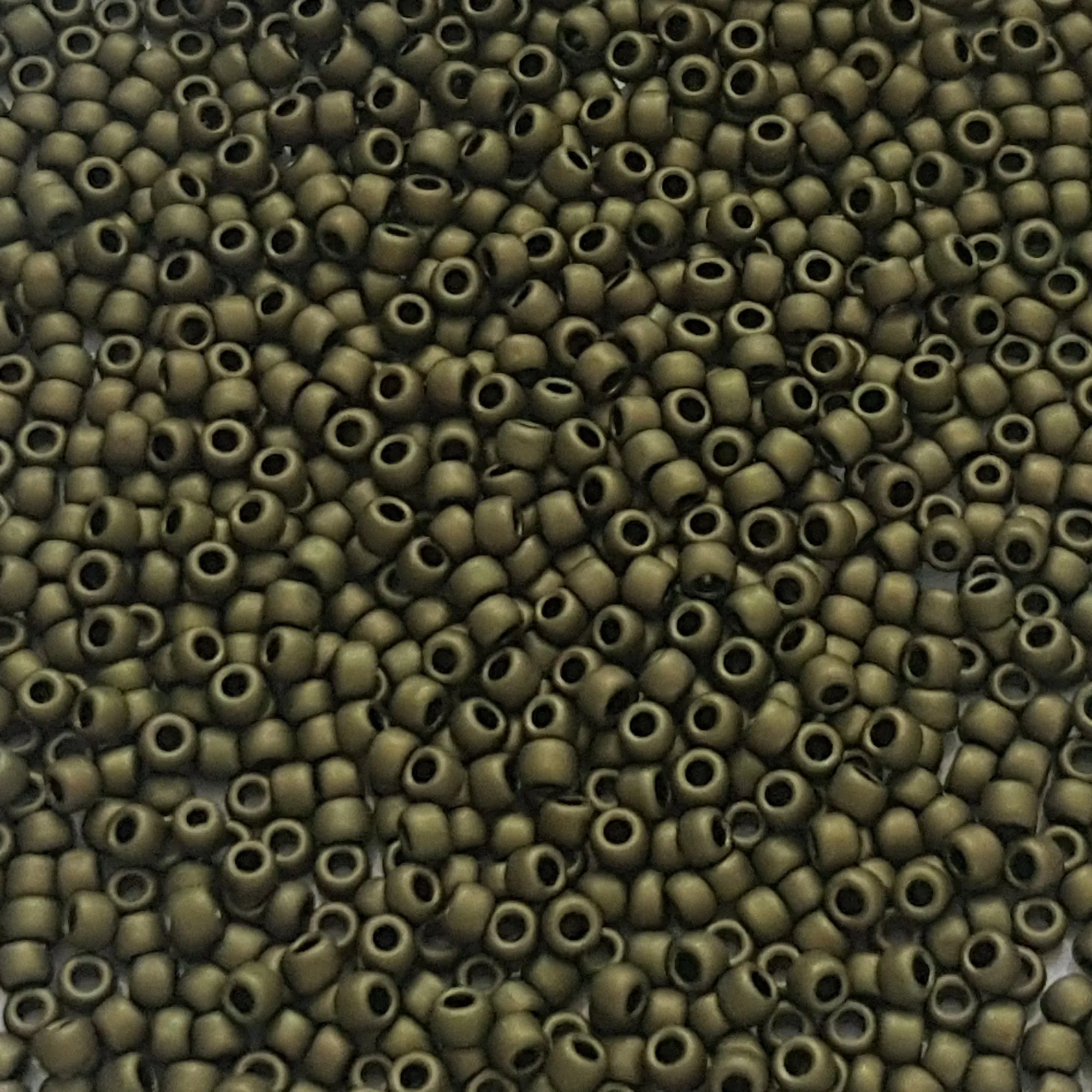 11/0 TR-617 Dark Olive Matte 10g/30g Round Toho Seed Beads - Beading Supply