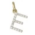 14k Gold and Diamond Initial Necklace