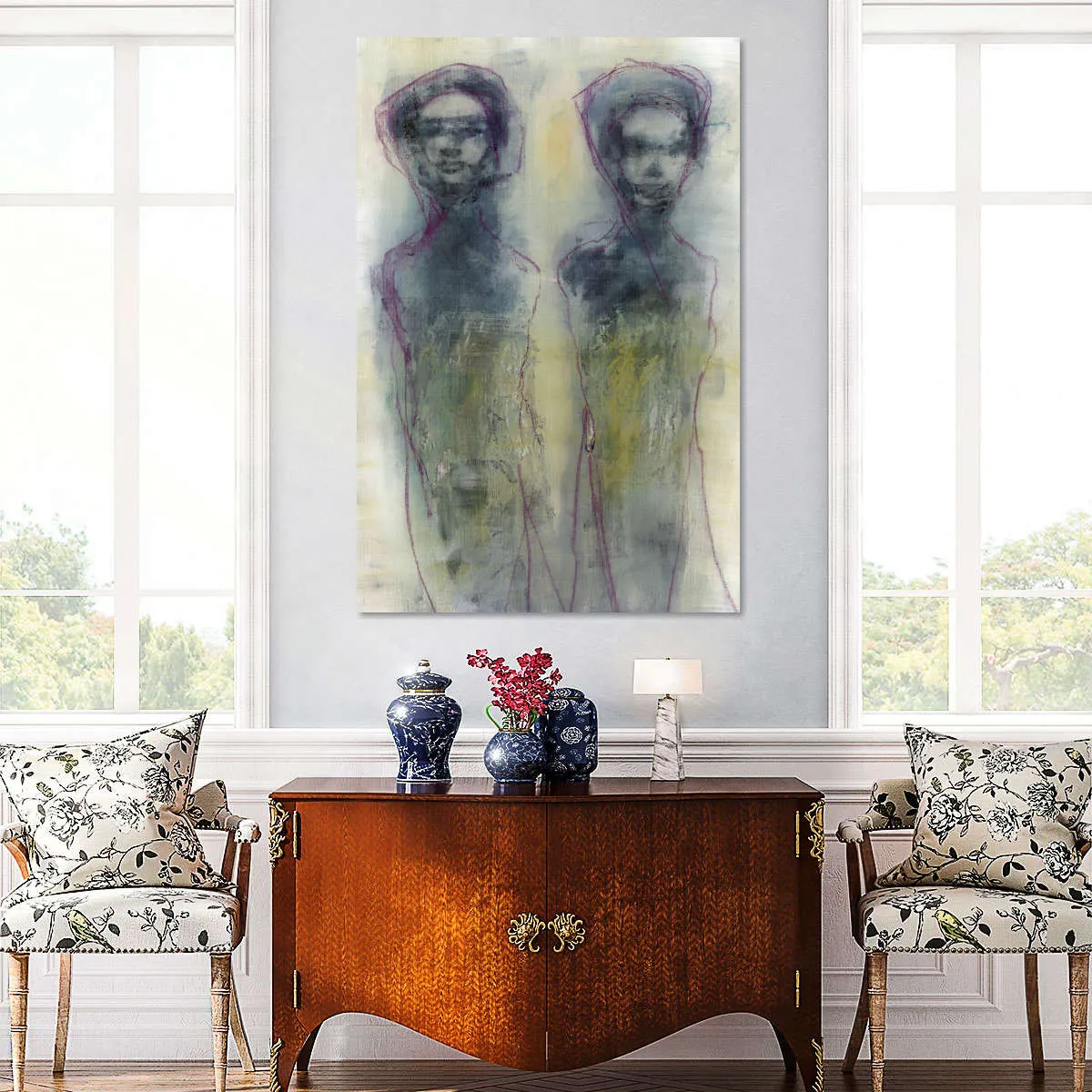 2 Figures Study III Wall Art