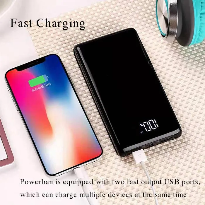 20000mAh Dual Output/Dual Input Slim PowerBank with LED Display