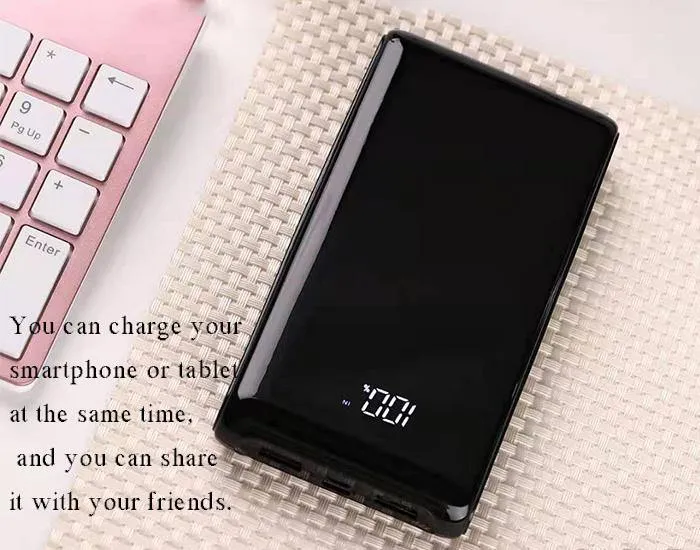 20000mAh Dual Output/Dual Input Slim PowerBank with LED Display