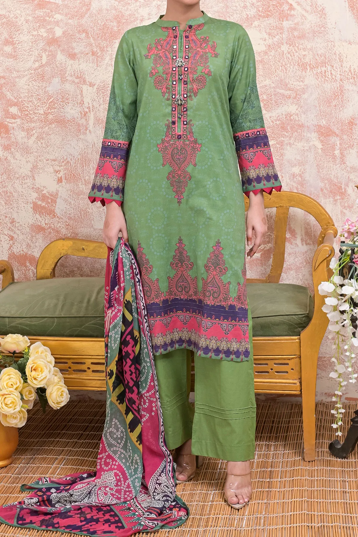 3 PIECE DIGITAL PRINT LAWN| DPC-229