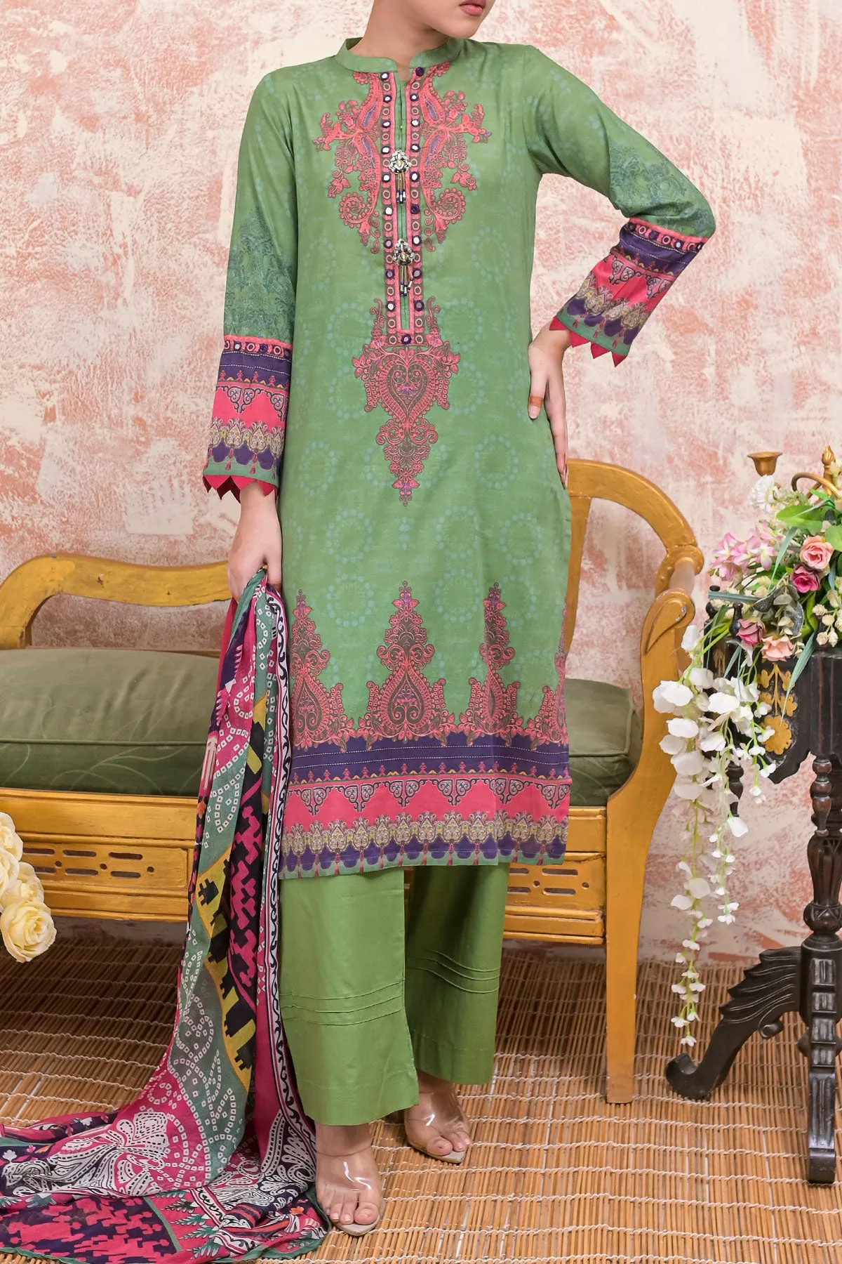 3 PIECE DIGITAL PRINT LAWN| DPC-229