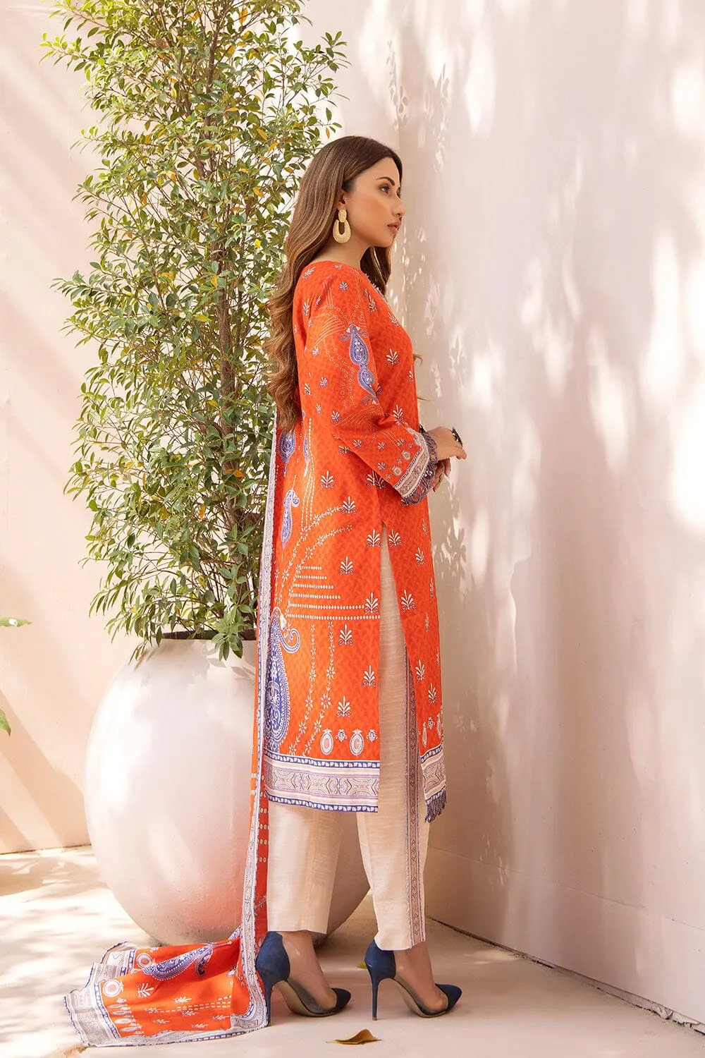 3PC Unstitched Khaddar Suit KKH-2205