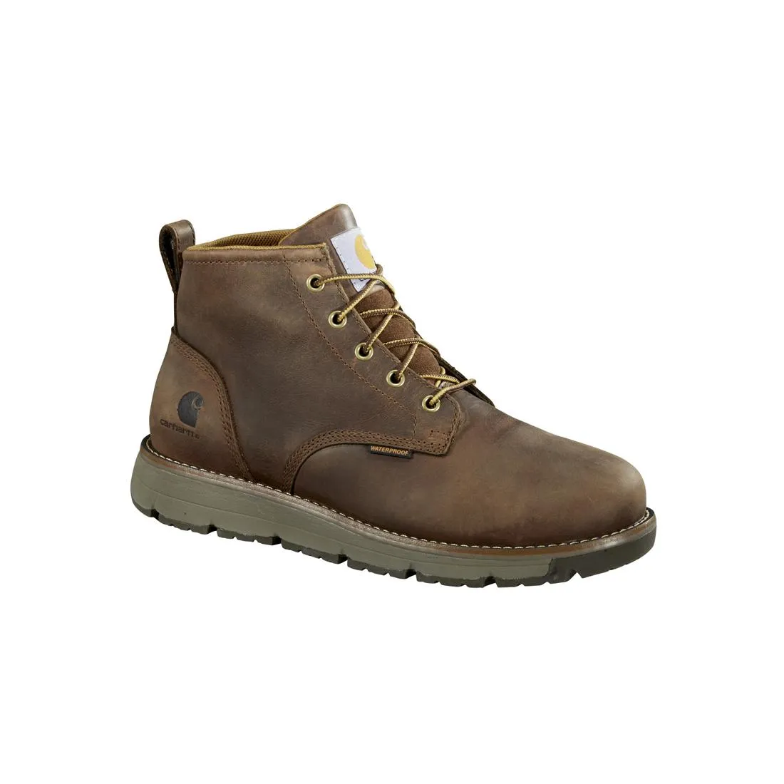 5" Millbrook Waterproof Wedge Steel Toe Work Boot Brown