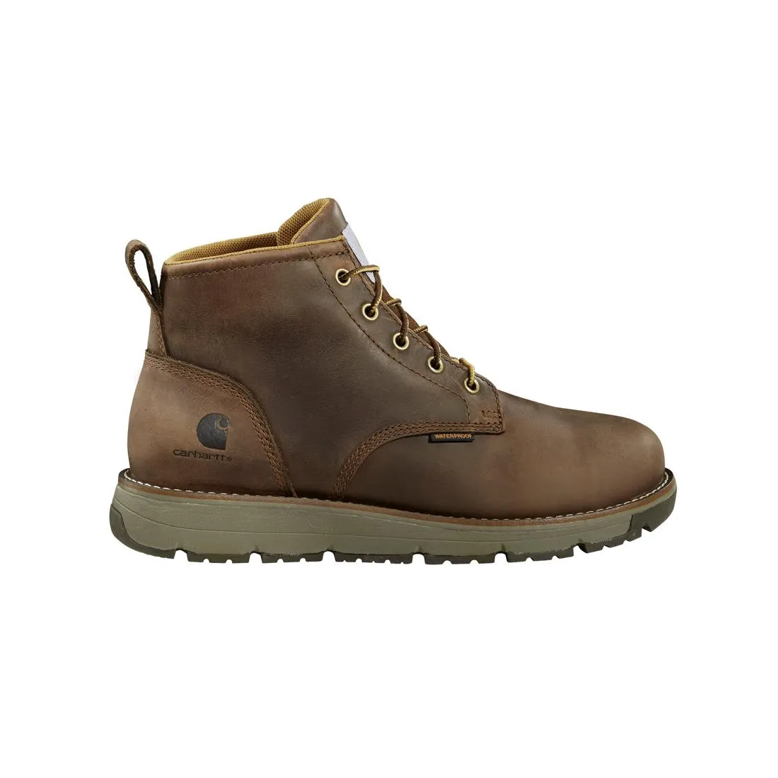 5" Millbrook Waterproof Wedge Steel Toe Work Boot Brown