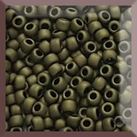 8/0 TR-617 Dark Olive Matte 10g/30g Round Toho Seed Beads - Beading Supply