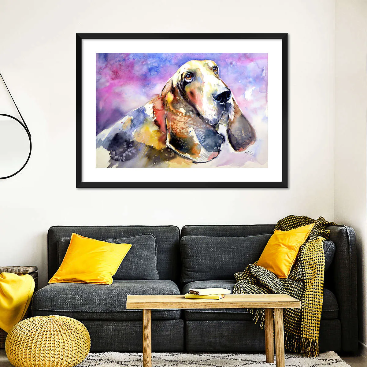 A Basset Hound Wall Art