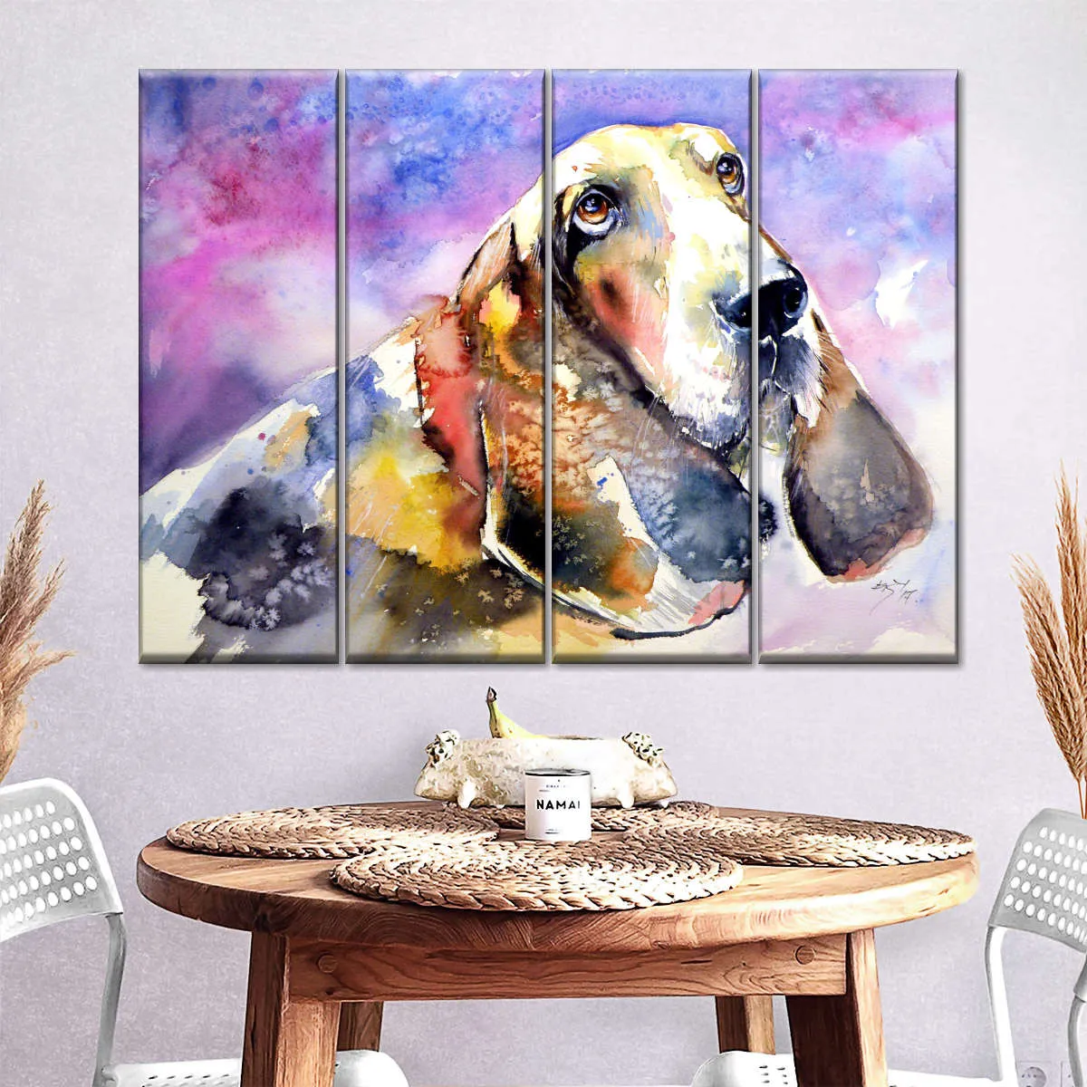 A Basset Hound Wall Art