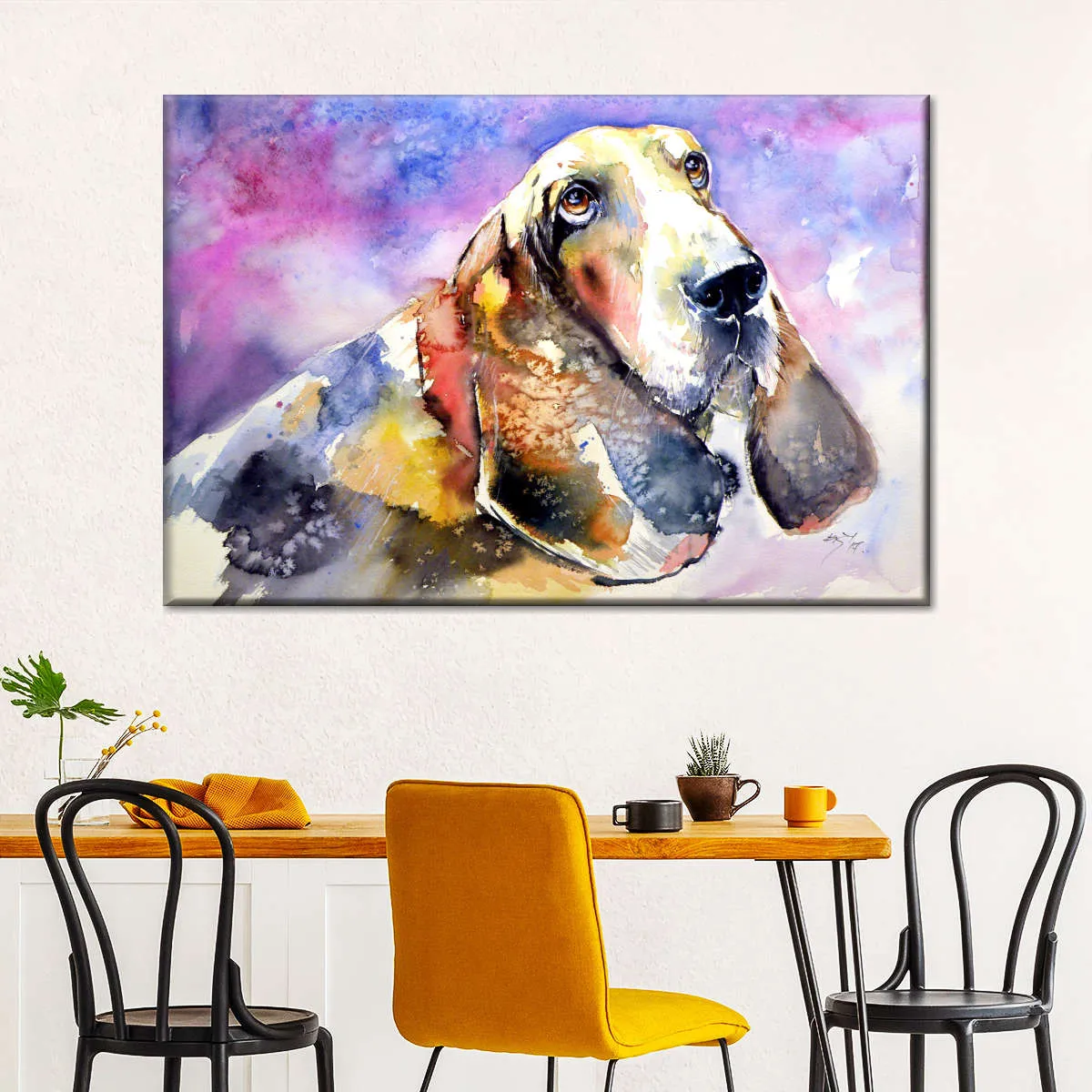 A Basset Hound Wall Art