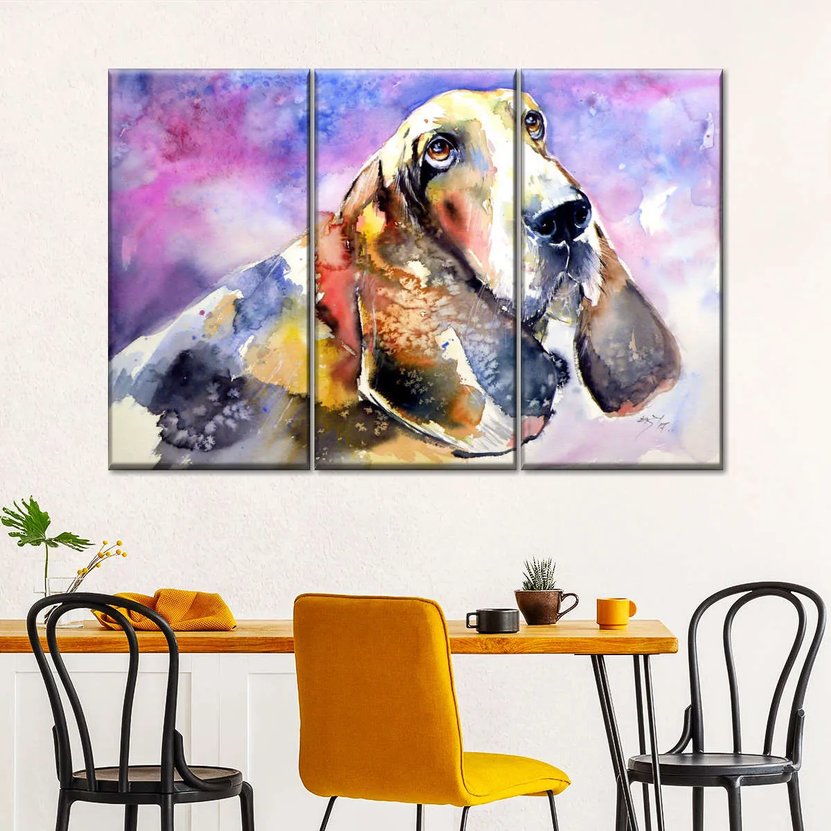 A Basset Hound Wall Art