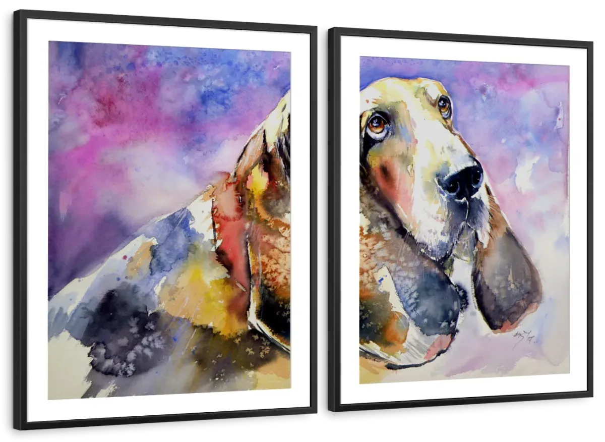 A Basset Hound Wall Art