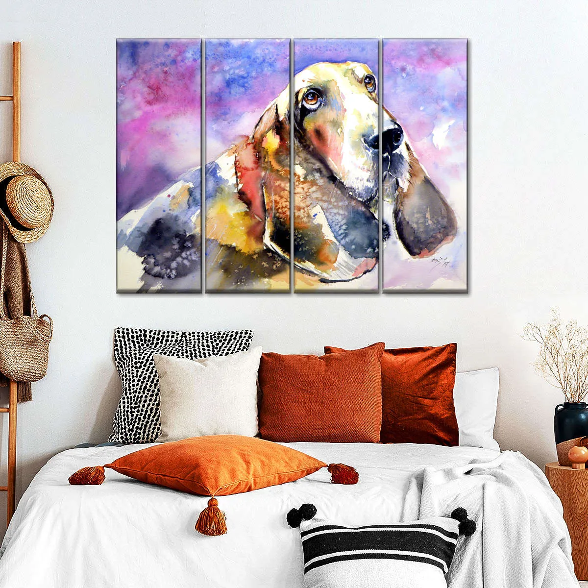 A Basset Hound Wall Art