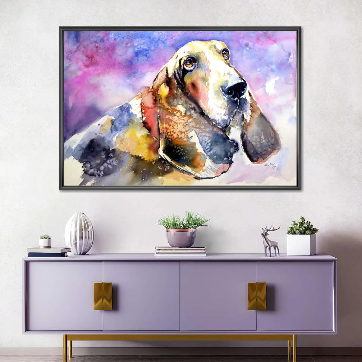 A Basset Hound Wall Art