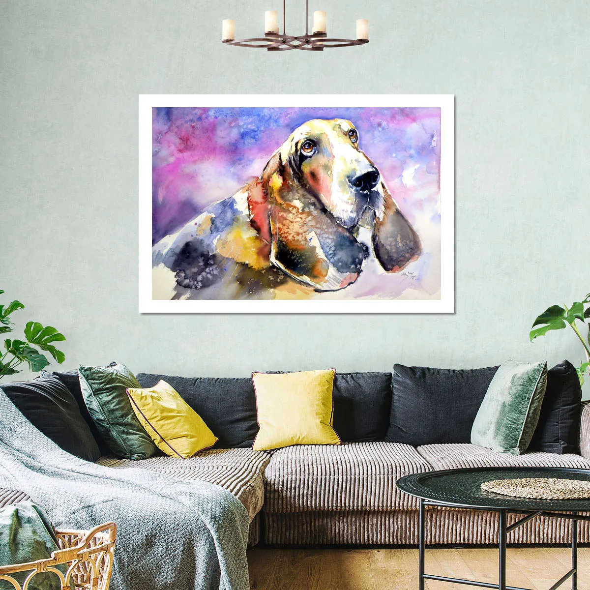 A Basset Hound Wall Art