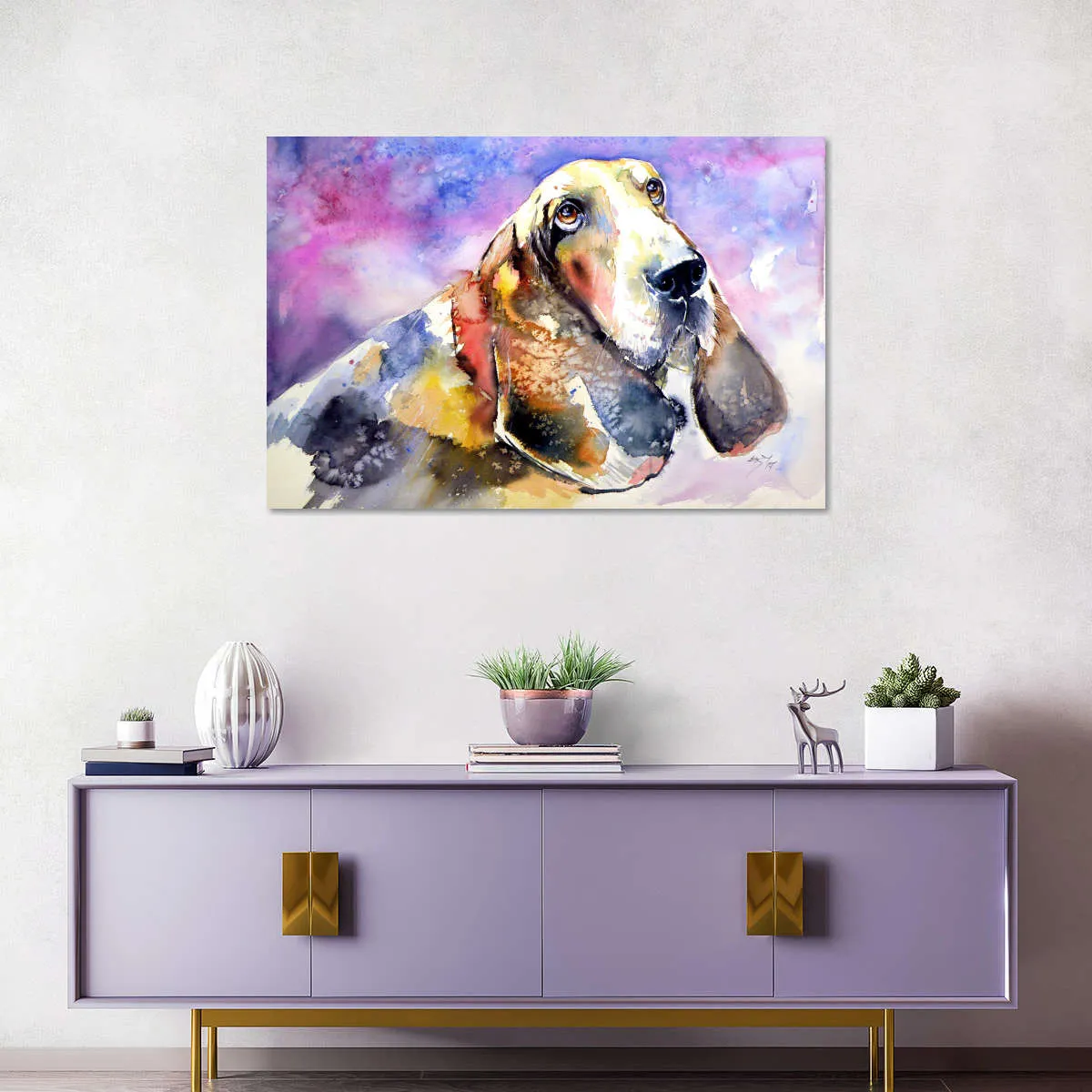 A Basset Hound Wall Art