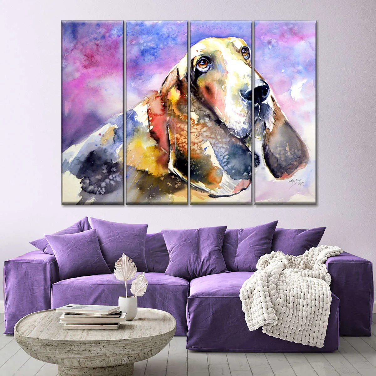 A Basset Hound Wall Art