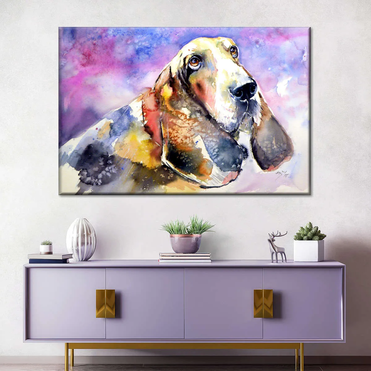 A Basset Hound Wall Art