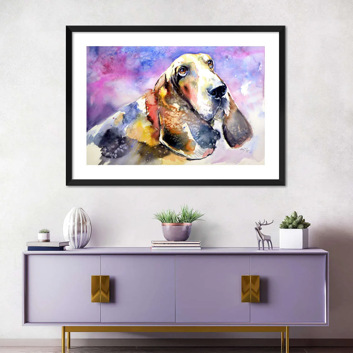 A Basset Hound Wall Art