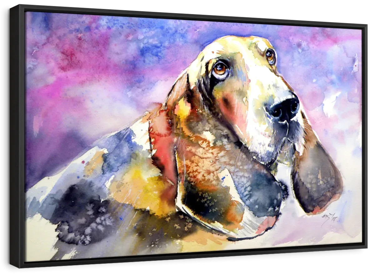 A Basset Hound Wall Art