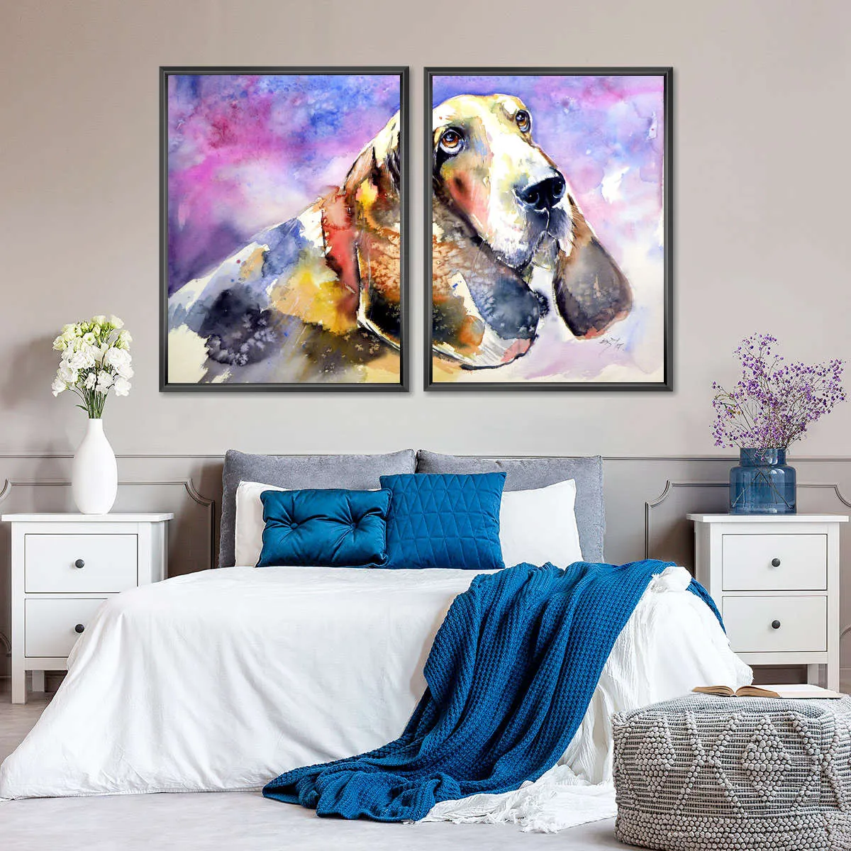 A Basset Hound Wall Art