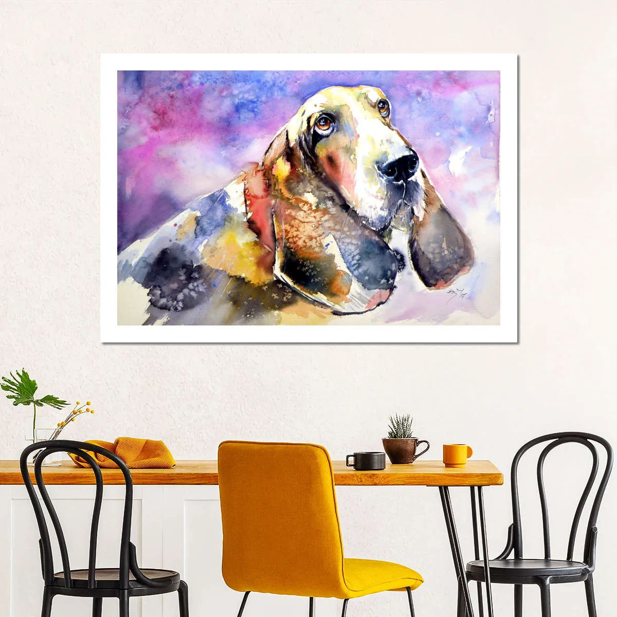 A Basset Hound Wall Art