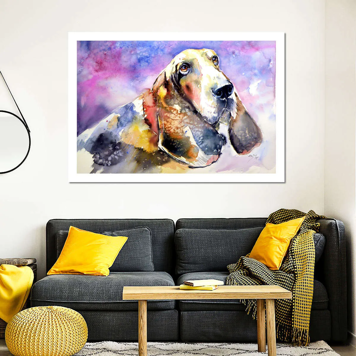 A Basset Hound Wall Art