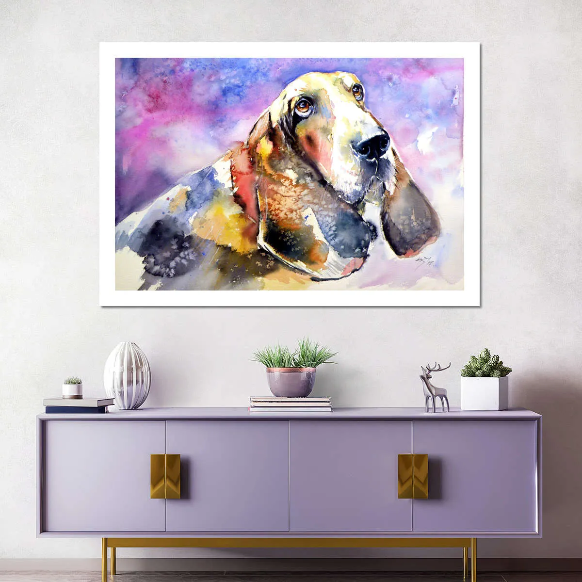 A Basset Hound Wall Art