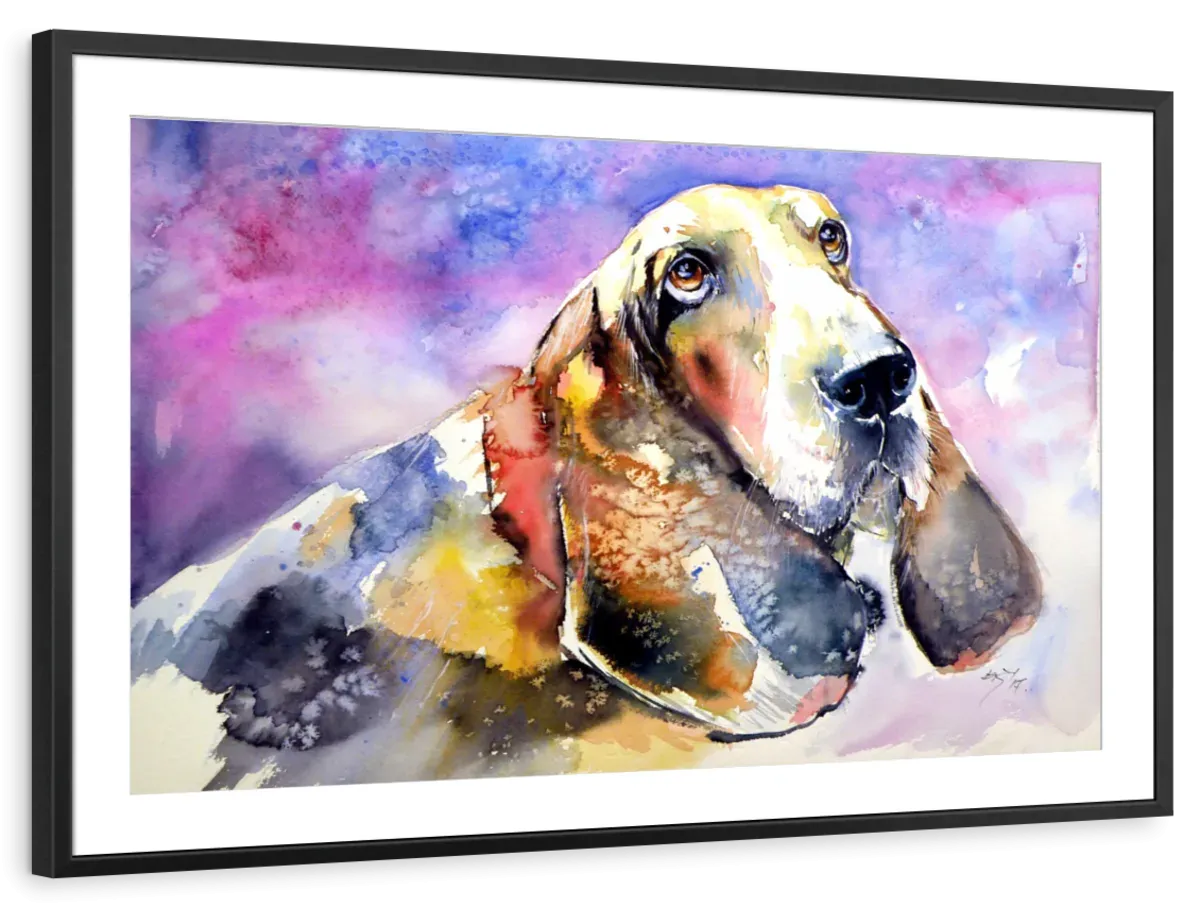 A Basset Hound Wall Art