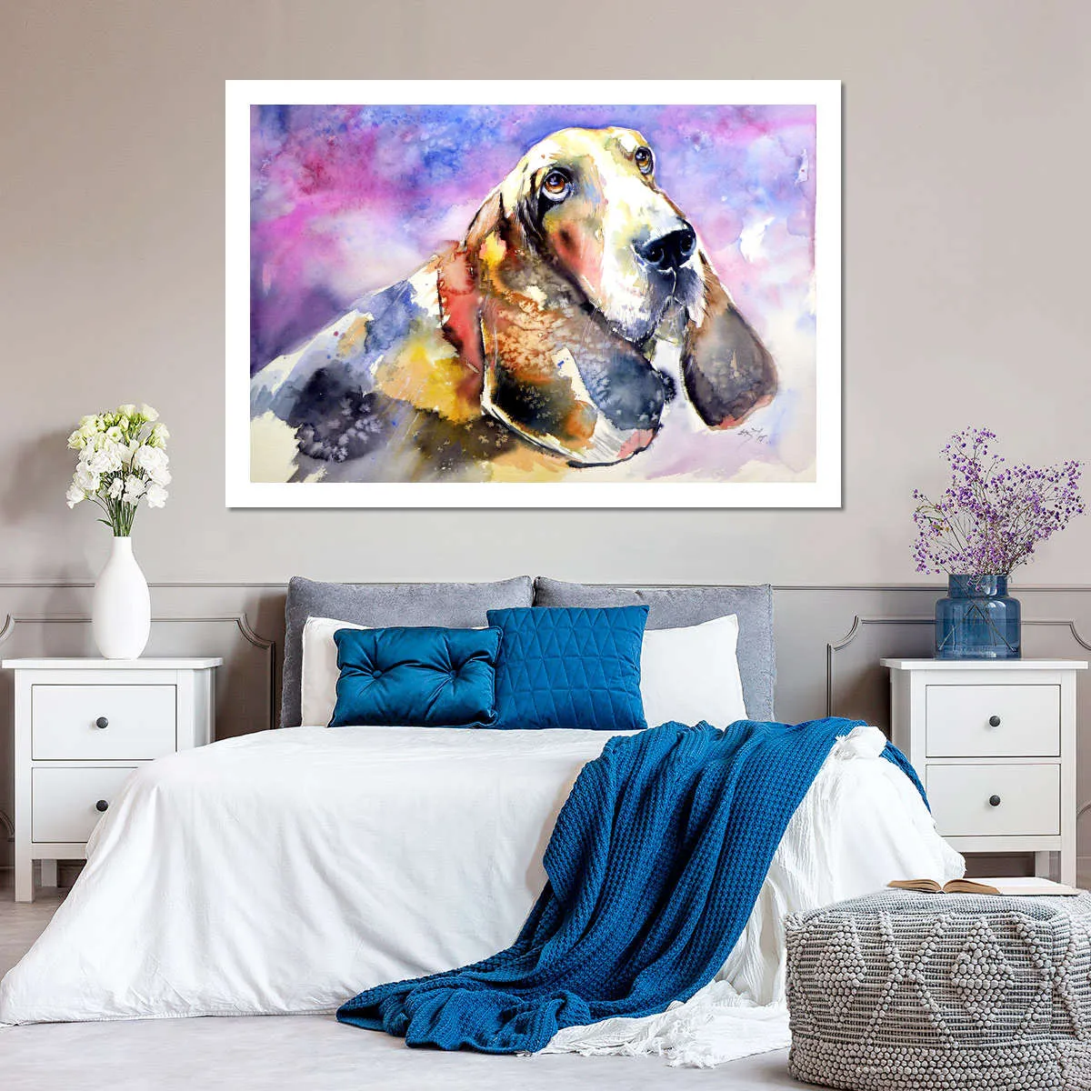 A Basset Hound Wall Art