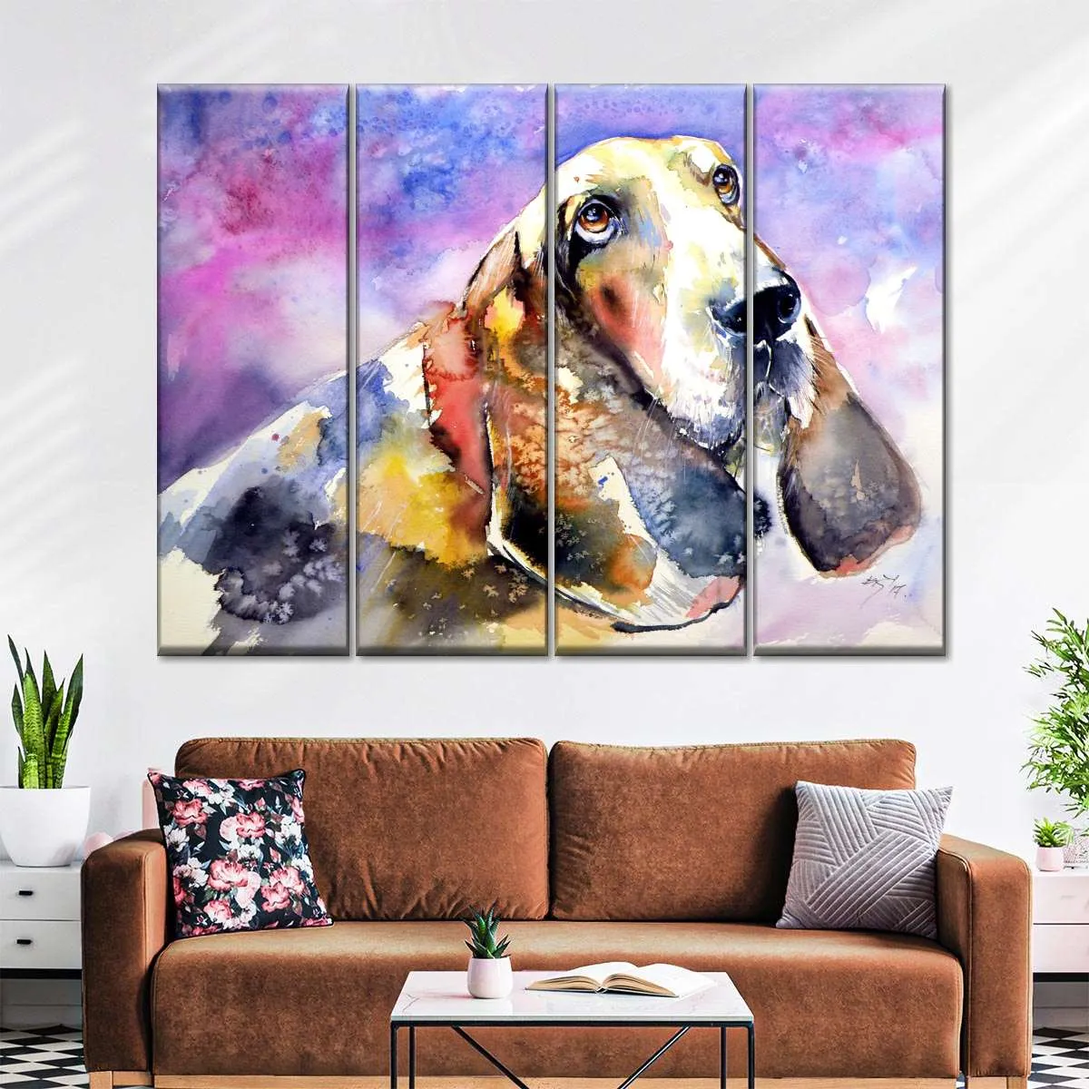 A Basset Hound Wall Art