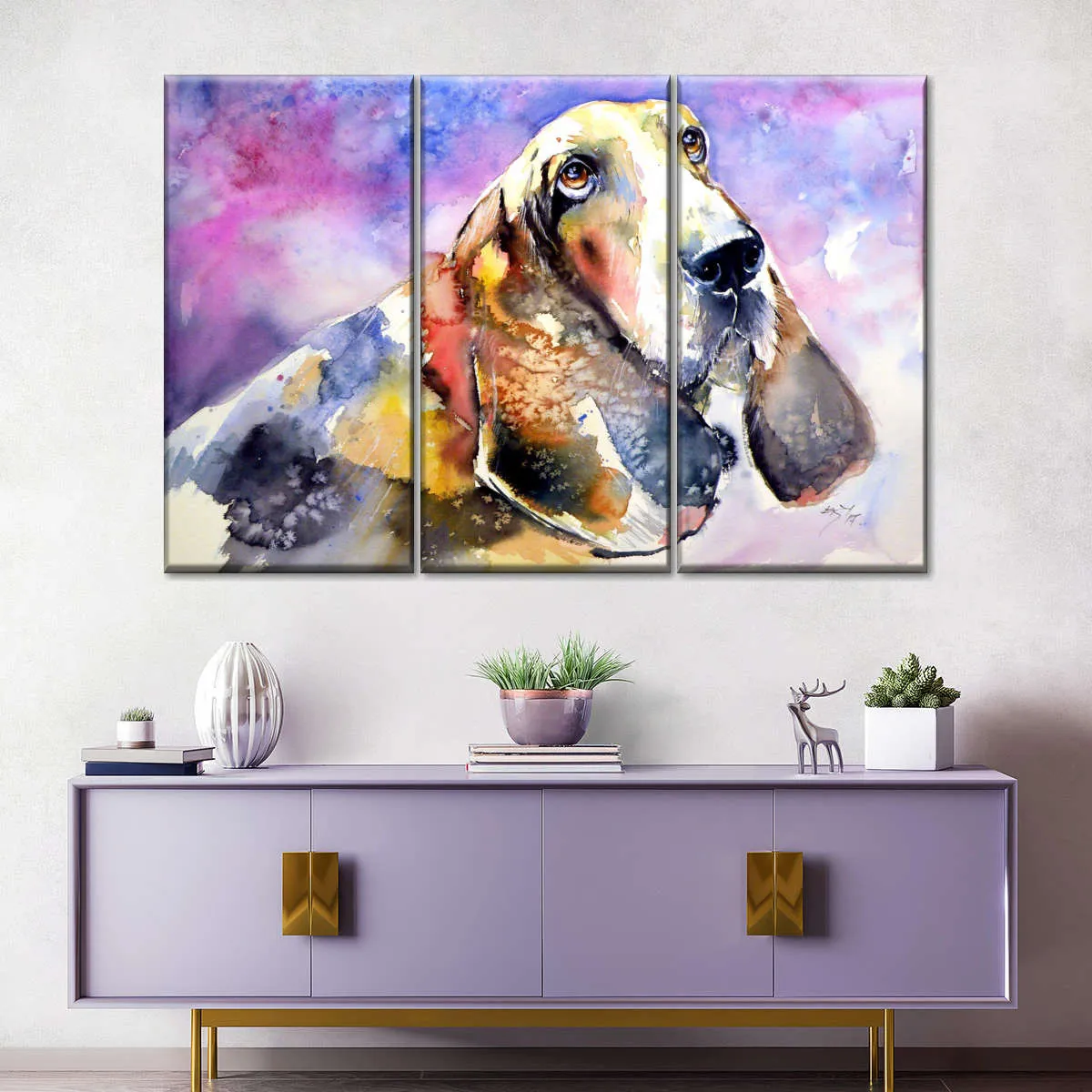 A Basset Hound Wall Art