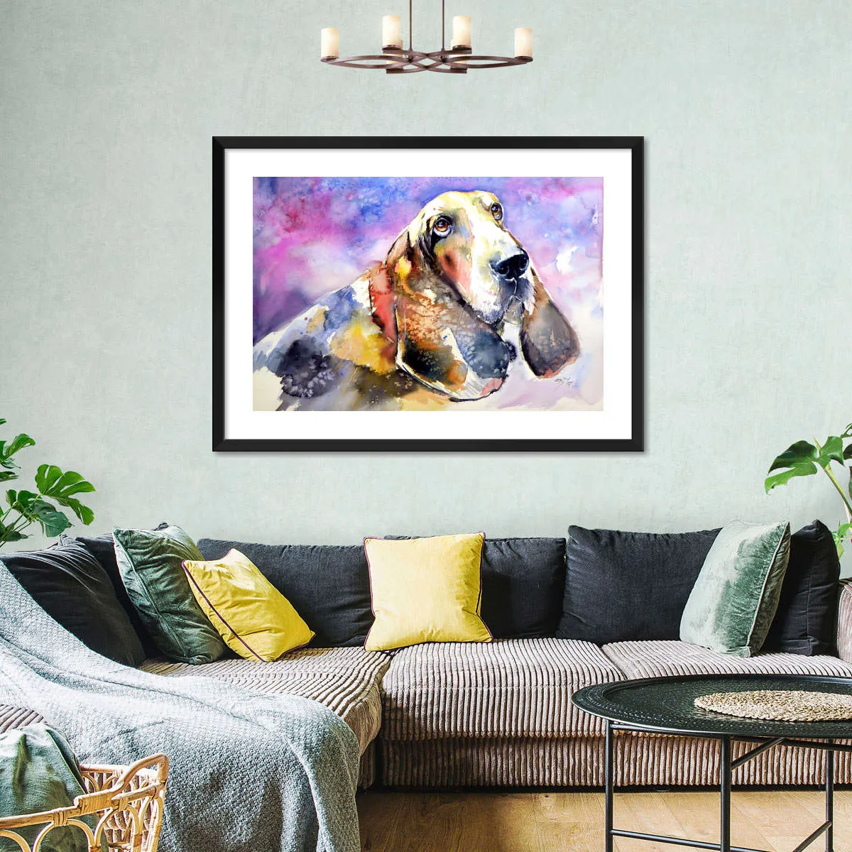 A Basset Hound Wall Art