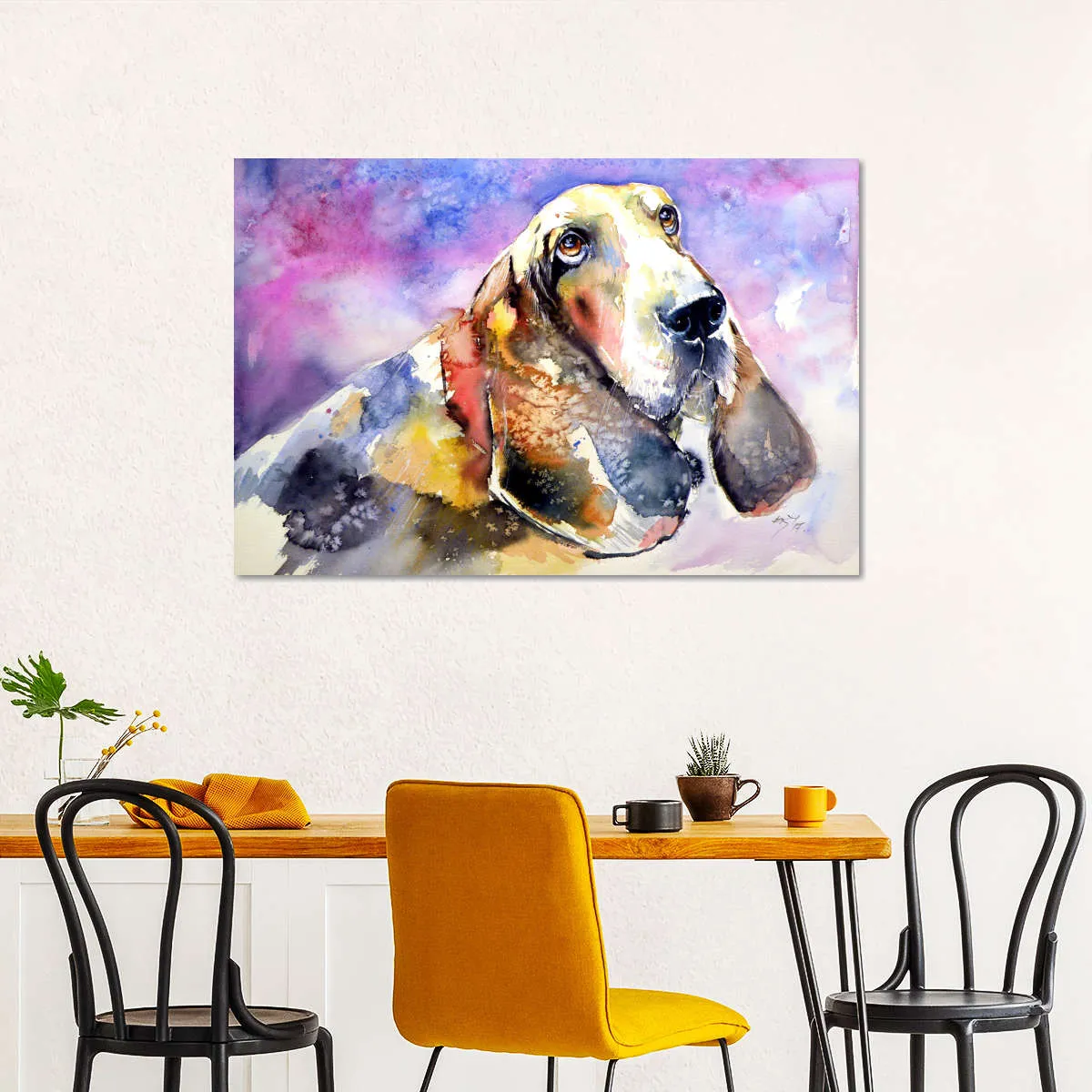 A Basset Hound Wall Art