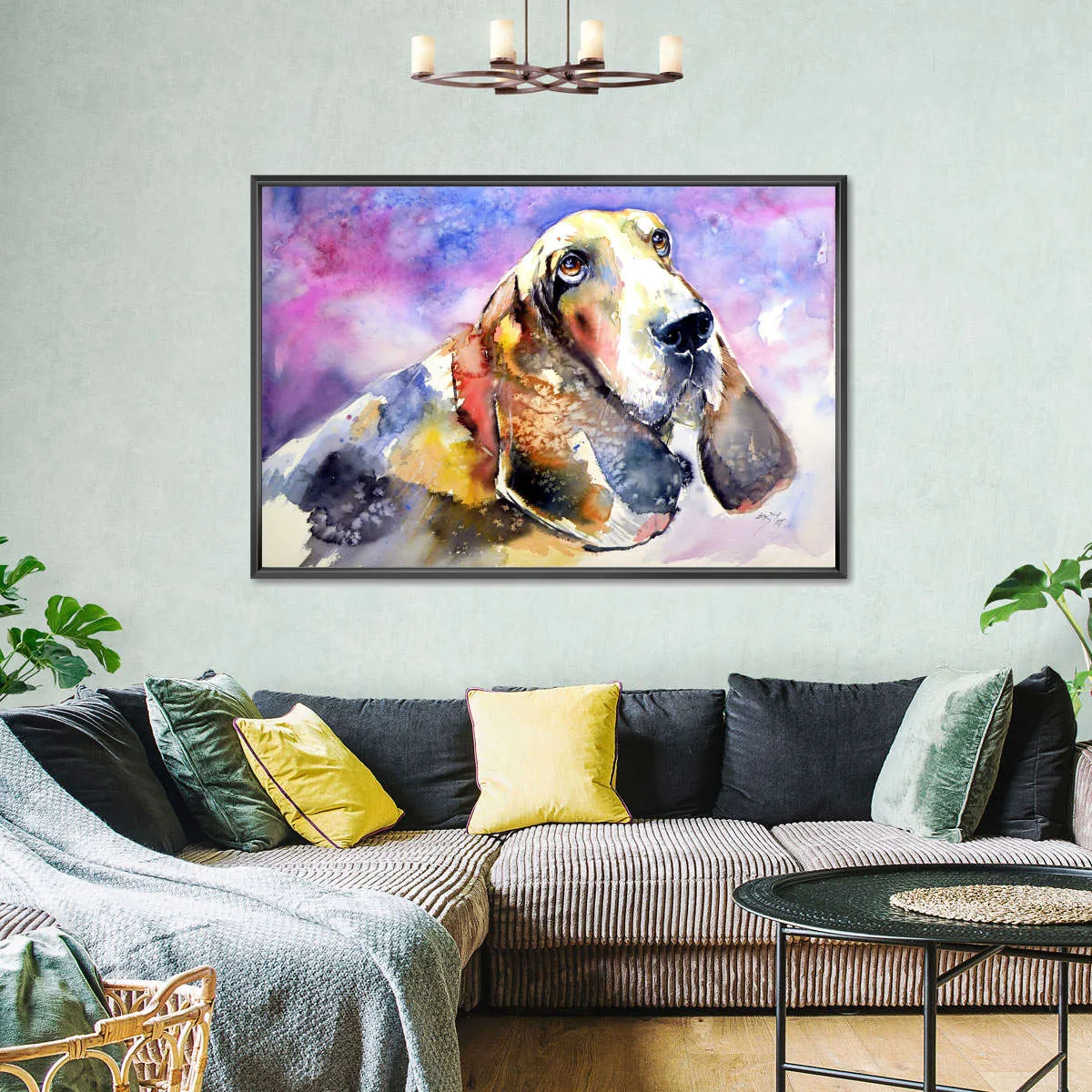 A Basset Hound Wall Art