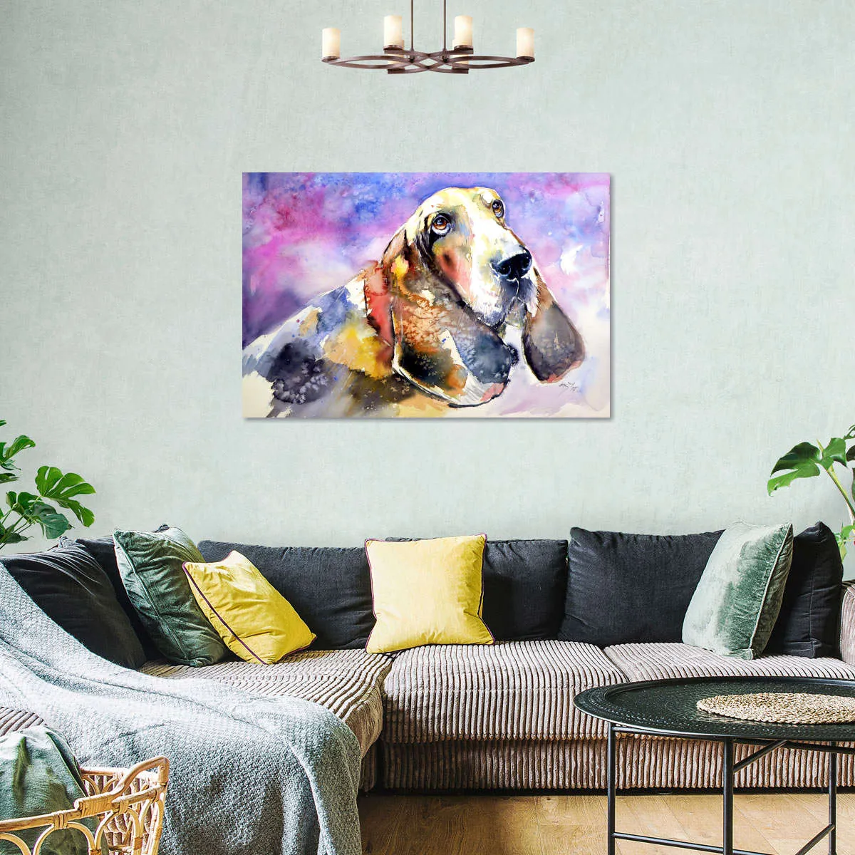 A Basset Hound Wall Art