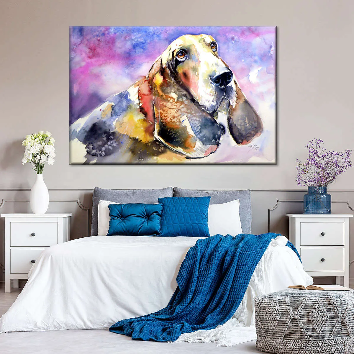 A Basset Hound Wall Art