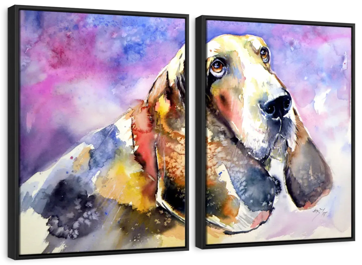 A Basset Hound Wall Art