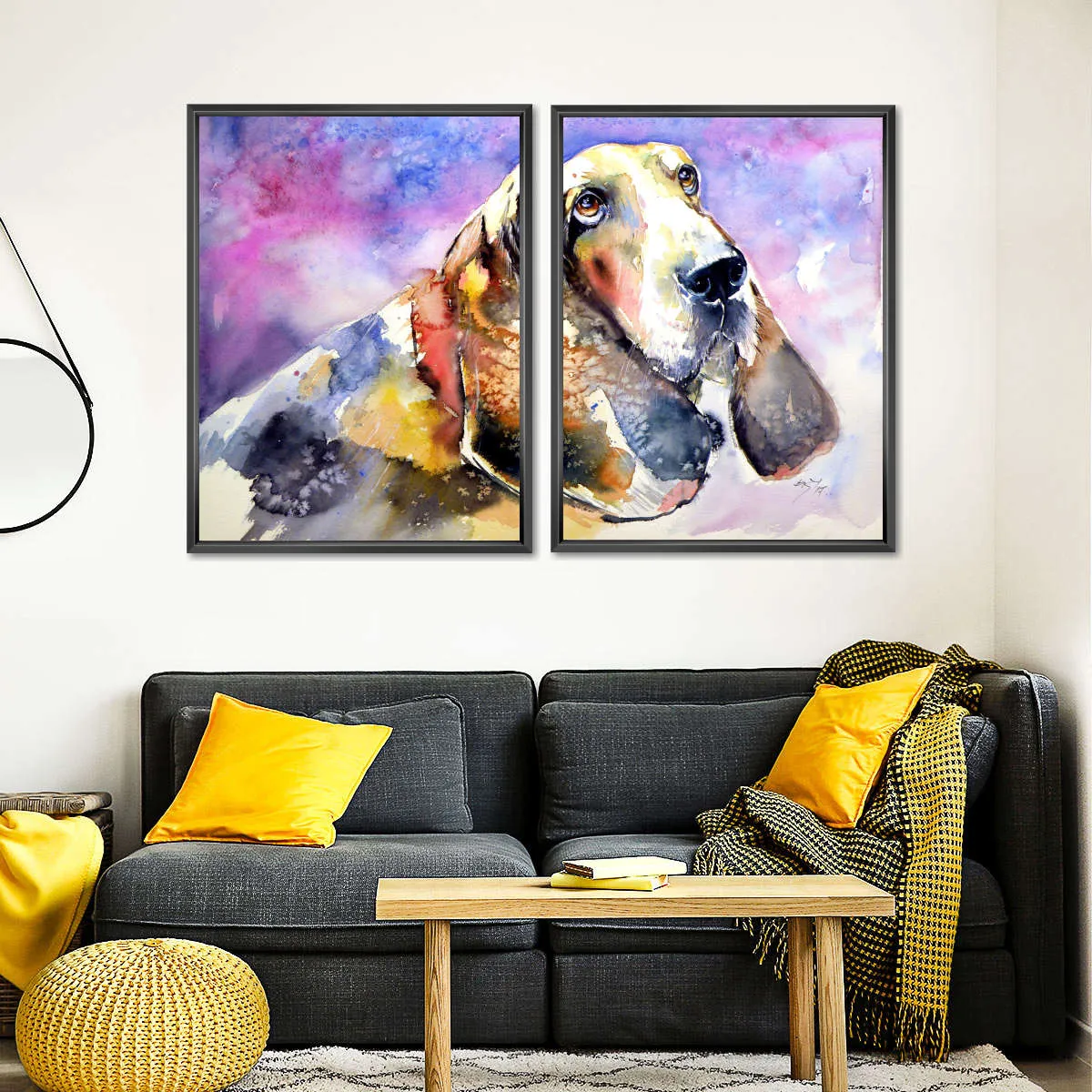 A Basset Hound Wall Art