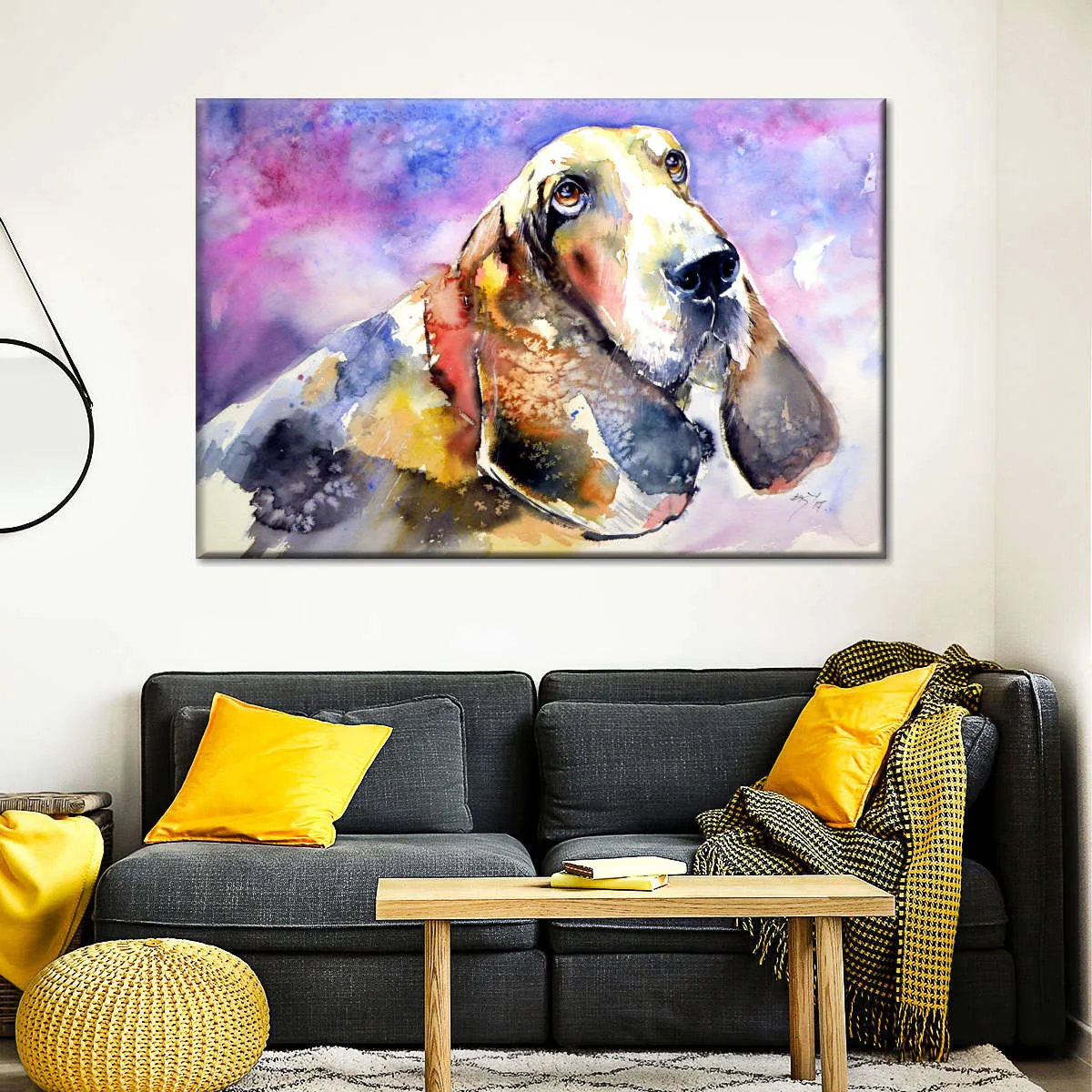 A Basset Hound Wall Art