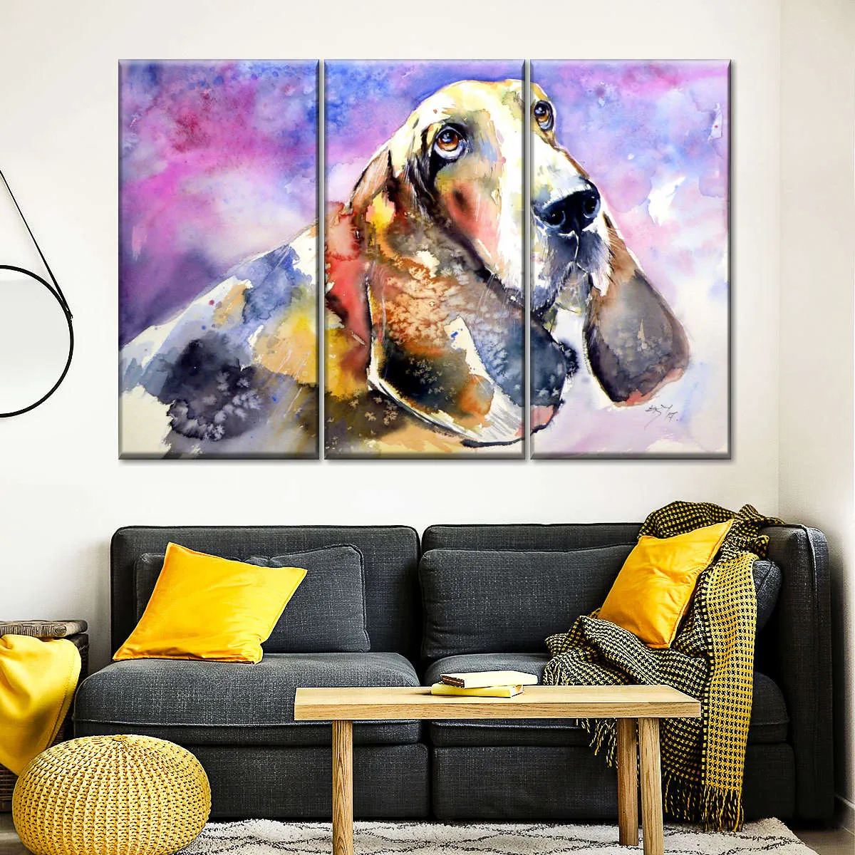 A Basset Hound Wall Art