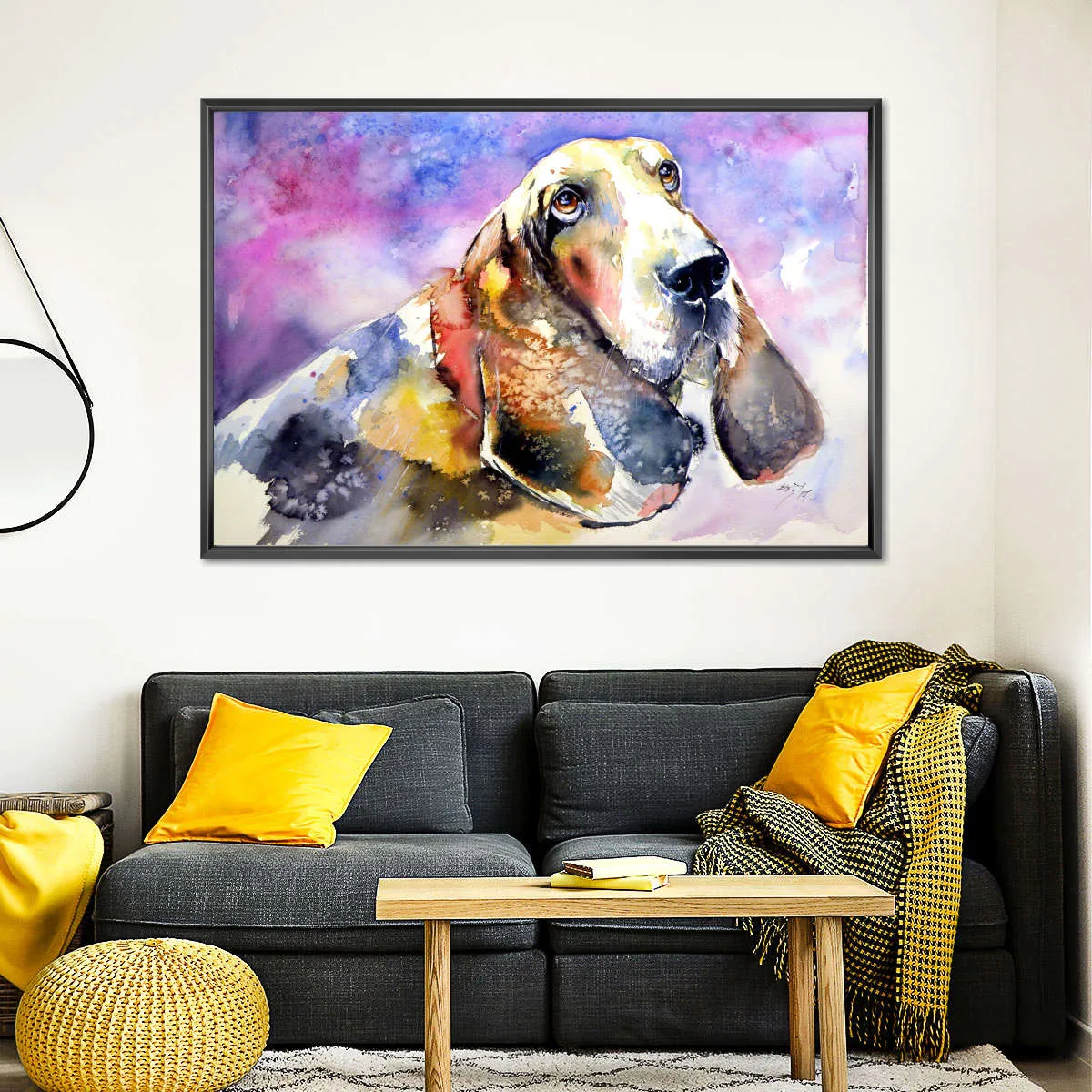 A Basset Hound Wall Art