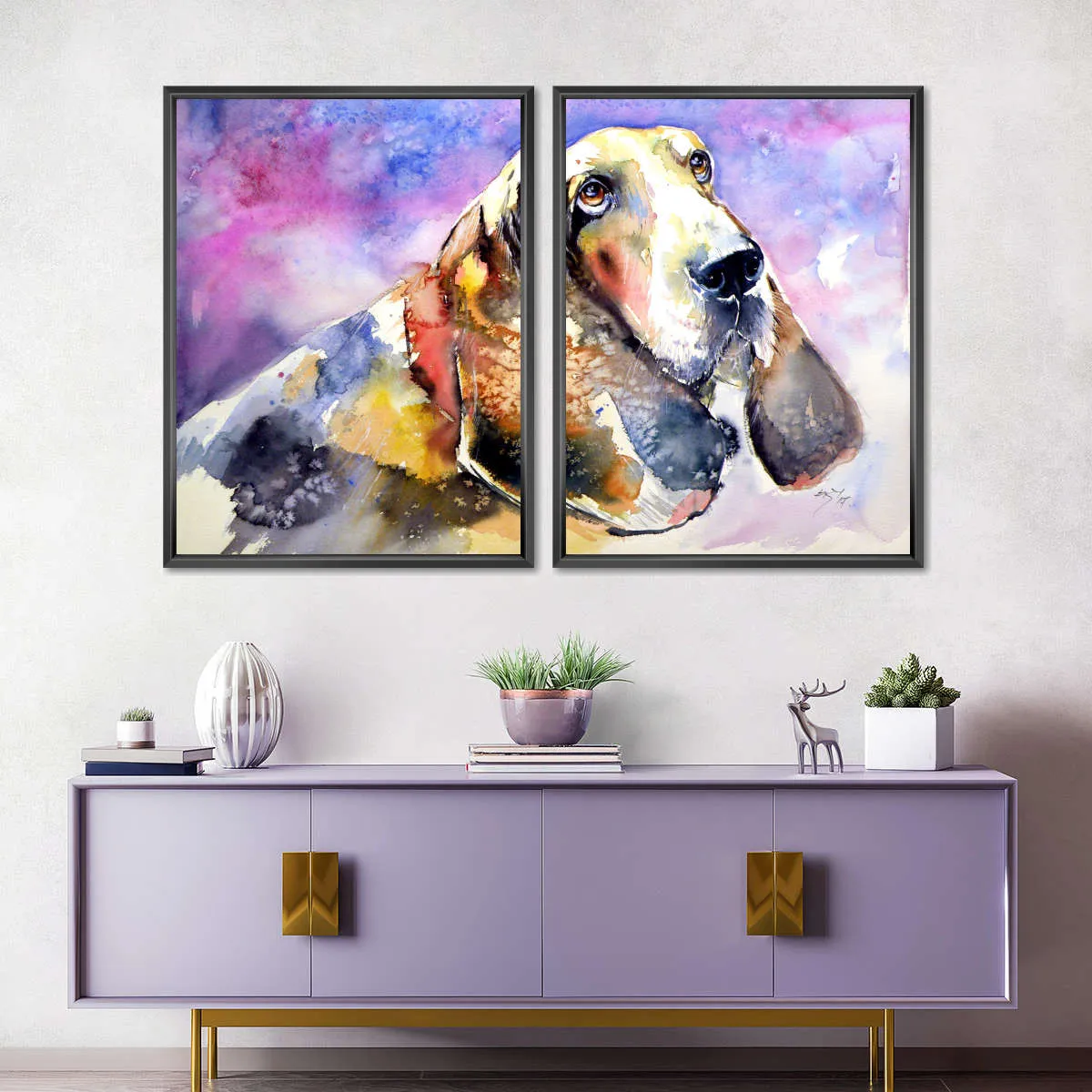 A Basset Hound Wall Art