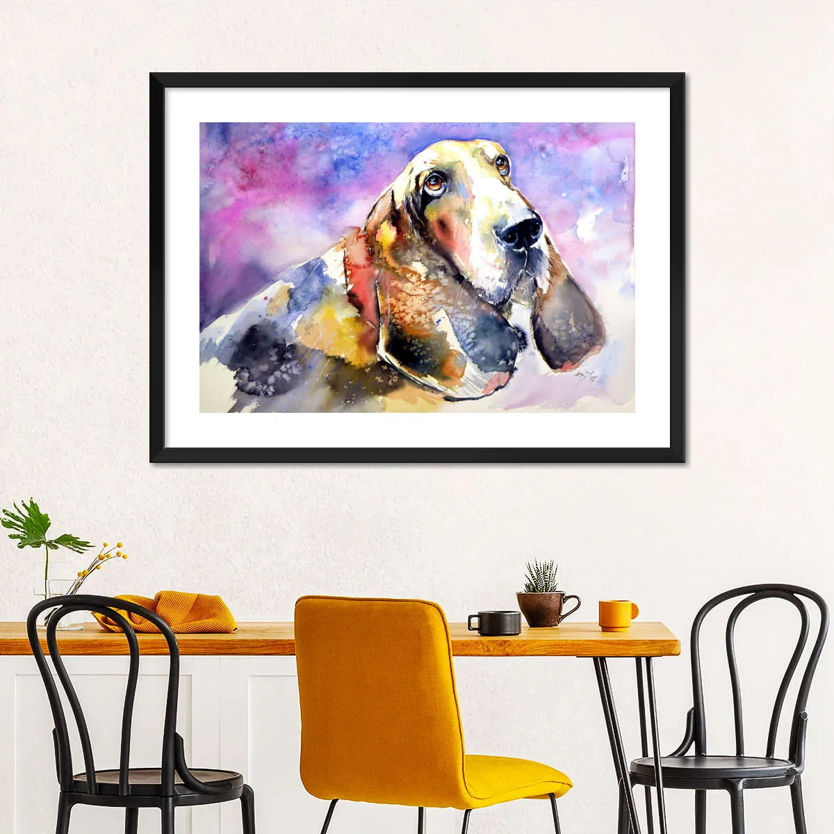 A Basset Hound Wall Art