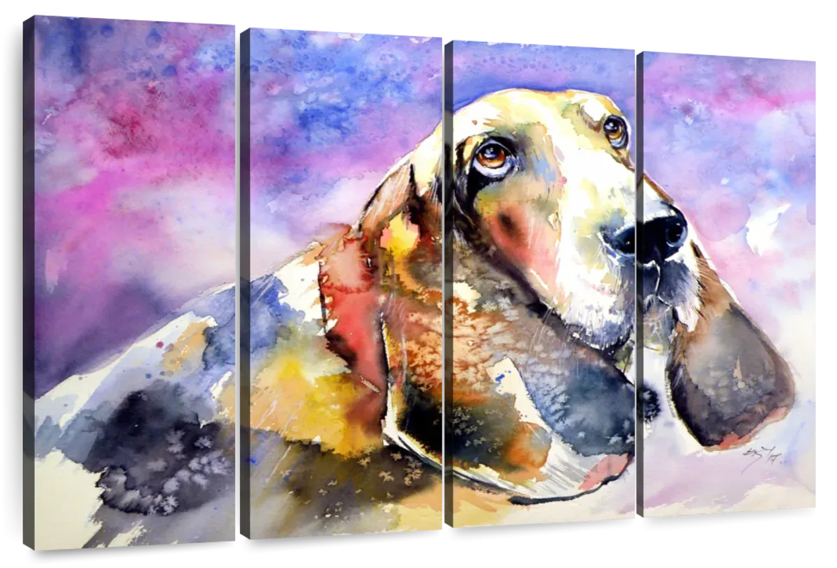 A Basset Hound Wall Art