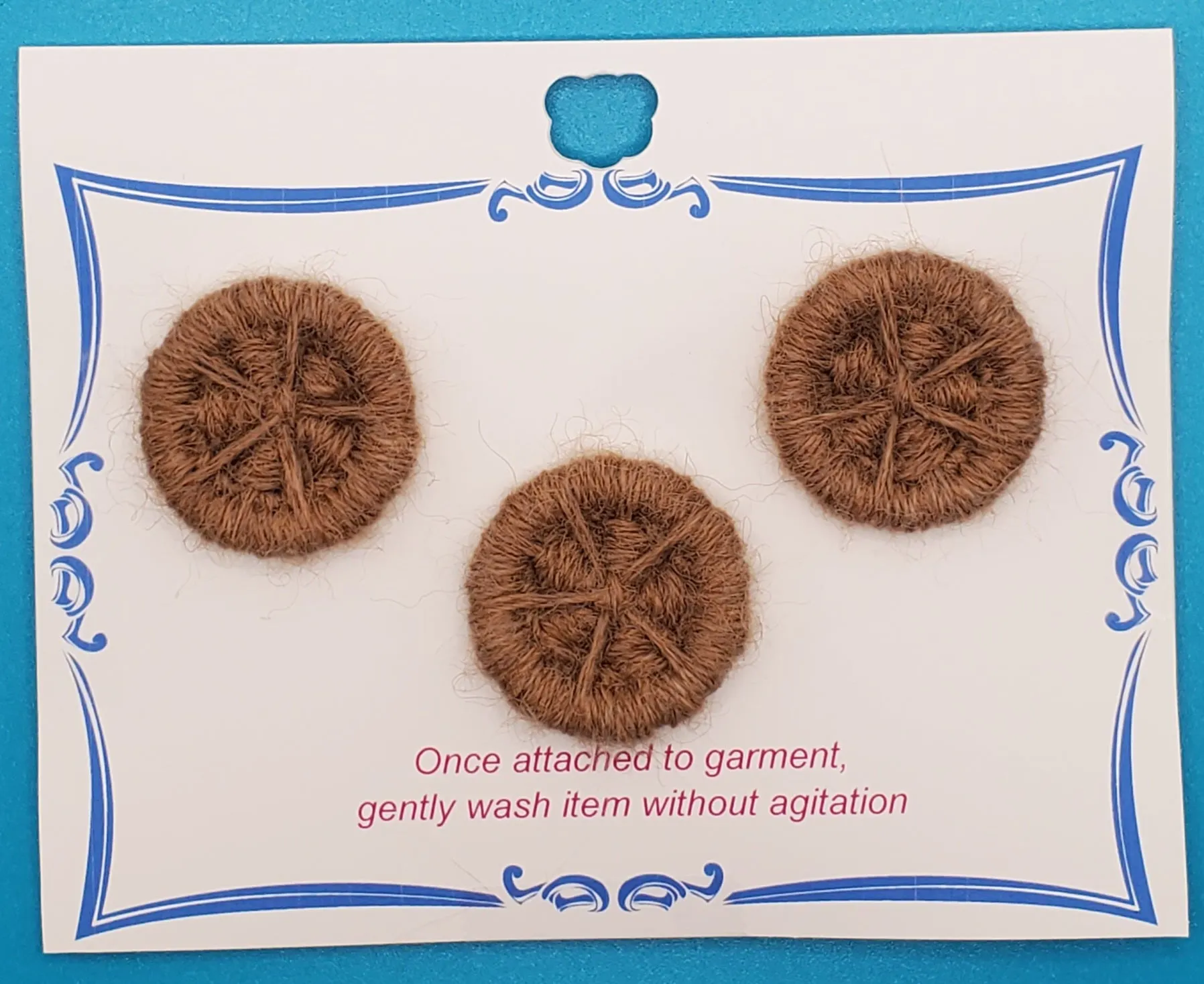 AB111 Alpaca Brown Wheel 1 Button Set