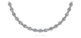 Affectionately Yours Diamond Tennis Lab-Grown Diamond Necklace with 14.91 ct.(finished) 2mm, 3.6mm