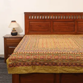 Ajrakh Print Single Tagai Kantha Bed Cover 78