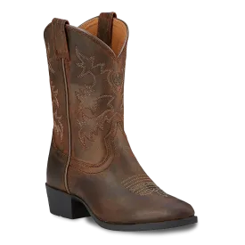 Ariat Children’s Heritage Western Brown Leather Cowboy Boots 10001825