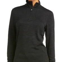 Ariat Ladies Gridwork 1/4 Zip Baselayer Black 10037253